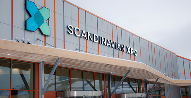 Nybyggda arenan Scandinavian XPO vid Arlandastad innehåller tre mässhallar, hotell, restauranger, eventytor, konferensrum och träningscenter.